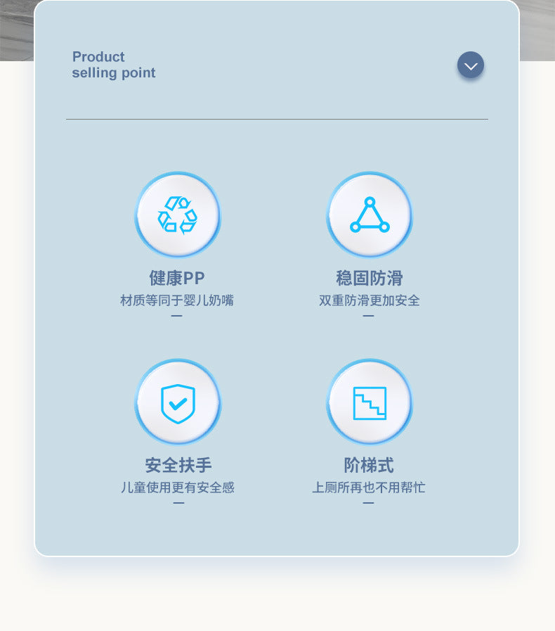 Baby Folding Potty Plastic Portable Stair Handrail Seat Ring Auxiliary Children's Toilet Ladder Rack